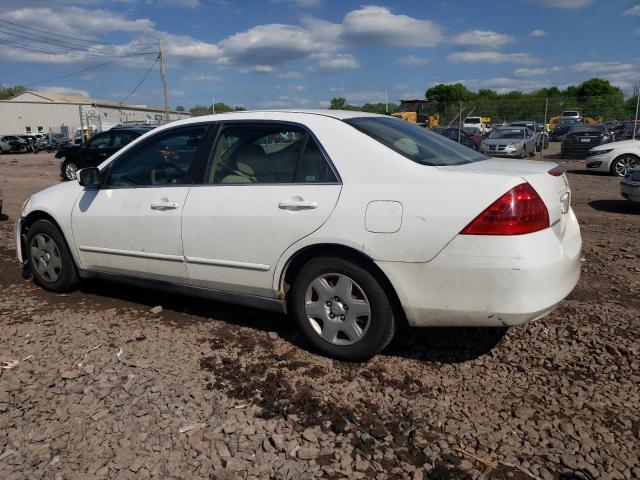 3HGCM56497G702981 - 2007 HONDA ACCORD LX WHITE photo 2