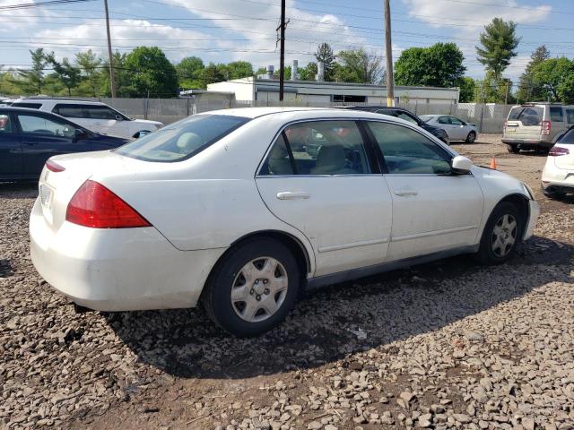 3HGCM56497G702981 - 2007 HONDA ACCORD LX WHITE photo 3