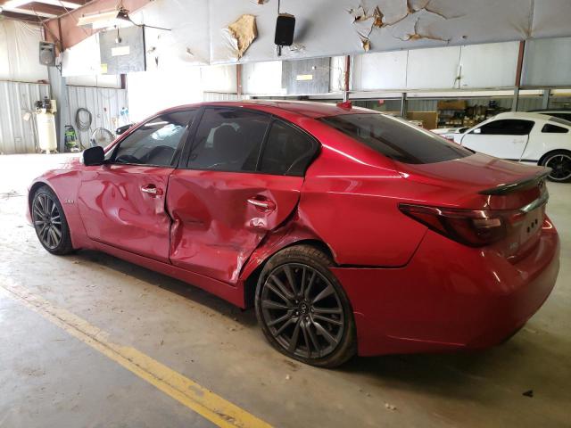 JN1FV7AR6KM830336 - 2019 INFINITI Q50 RED SPORT 400 RED photo 2