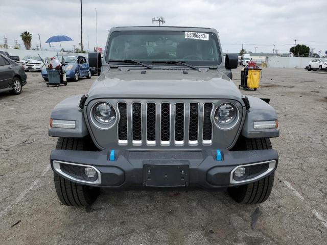 1C4JJXP67PW516240 - 2023 JEEP WRANGLER SAHARA 4XE GRAY photo 5