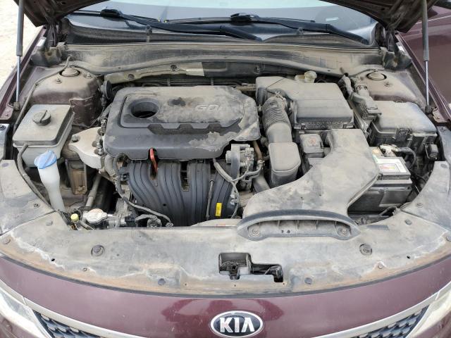 5XXGU4L35GG084082 - 2016 KIA OPTIMA EX MAROON photo 11