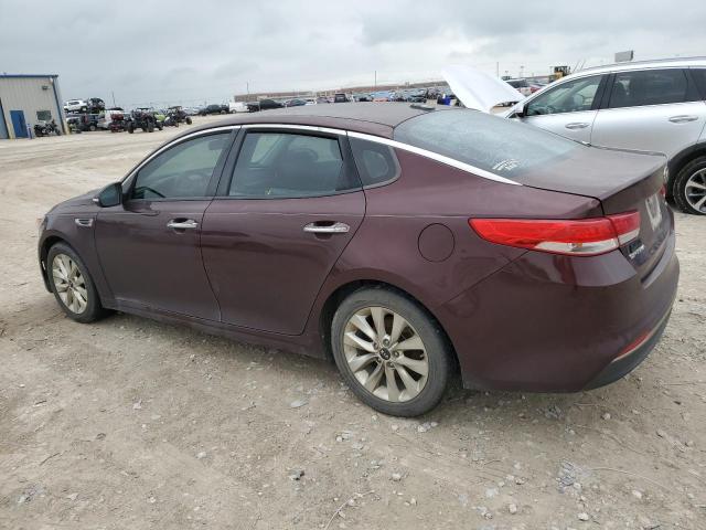 5XXGU4L35GG084082 - 2016 KIA OPTIMA EX MAROON photo 2