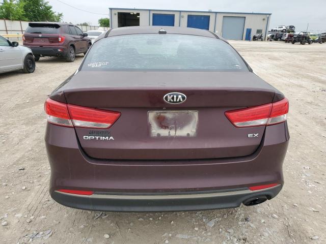 5XXGU4L35GG084082 - 2016 KIA OPTIMA EX MAROON photo 6