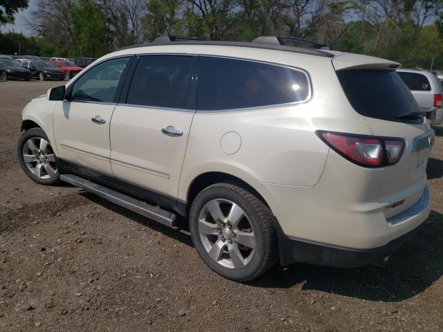 1GNKVJKD3FJ160240 - 2015 CHEVROLET TRAVERSE LTZ WHITE photo 2