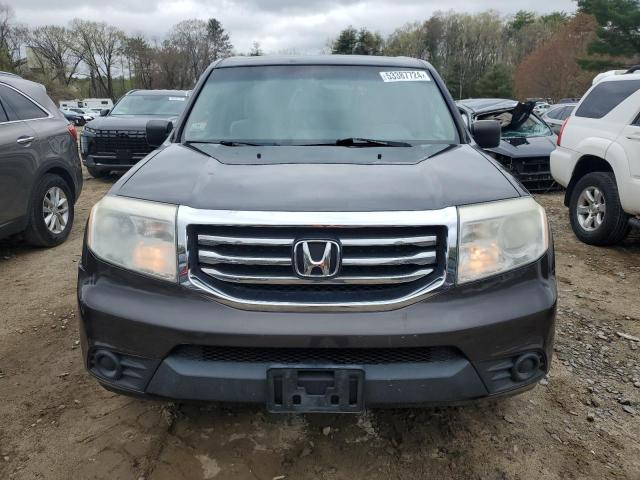 5FNYF4H28CB027337 - 2012 HONDA PILOT LX GRAY photo 5