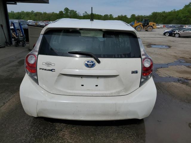 JTDKDTB36C1500491 - 2012 TOYOTA PRIUS C WHITE photo 6