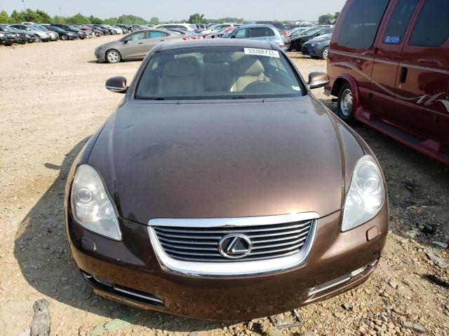 JTHFN48Y369002096 - 2006 LEXUS SC 430 BROWN photo 5