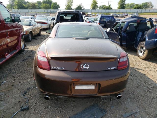 JTHFN48Y369002096 - 2006 LEXUS SC 430 BROWN photo 6