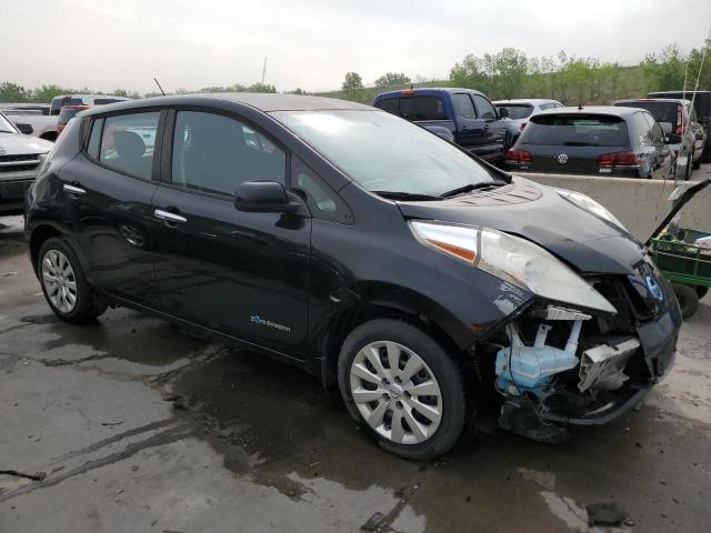 1N4AZ0CPXFC326114 - 2015 NISSAN LEAF S BLACK photo 4