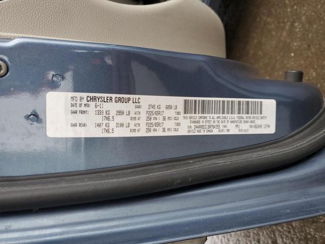 2A4RR8DG1BR784355 - 2011 CHRYSLER TOWN & COU TOURING L BLUE photo 13