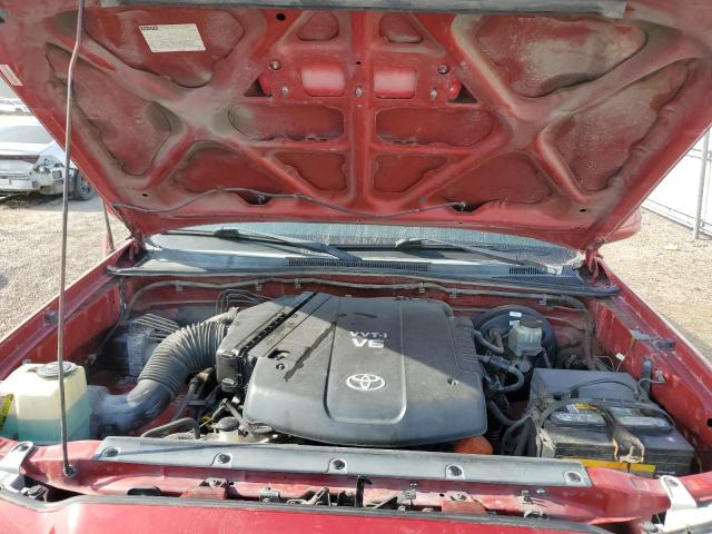 3TMJU4GN3AM096545 - 2010 TOYOTA TACOMA DOUBLE CAB PRERUNNER RED photo 11
