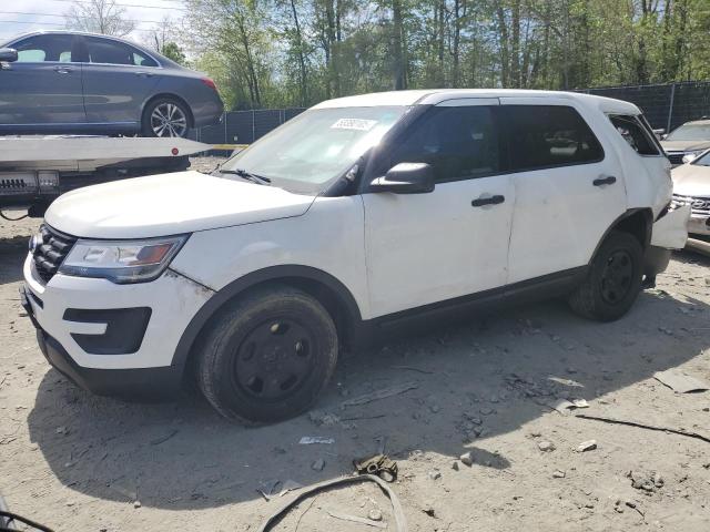 1FM5K8ARXGGC73455 - 2016 FORD EXPLORER POLICE INTERCEPTOR თეთრი ფოტო 1