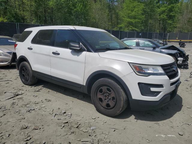 1FM5K8ARXGGC73455 - 2016 FORD EXPLORER POLICE INTERCEPTOR თეთრი ფოტო 4