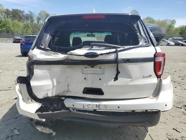 1FM5K8ARXGGC73455 - 2016 FORD EXPLORER POLICE INTERCEPTOR თეთრი ფოტო 6