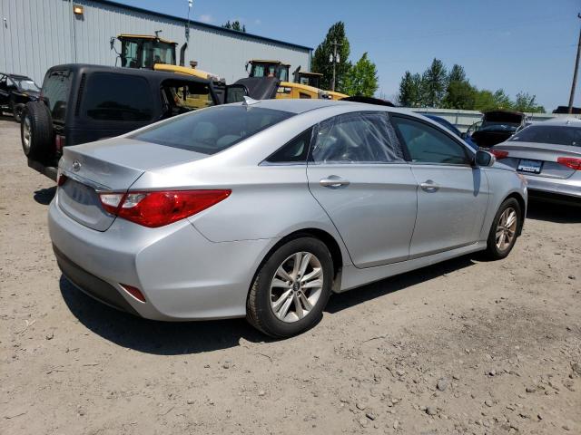 5NPEB4AC8EH883145 - 2014 HYUNDAI SONATA GLS SILVER photo 3