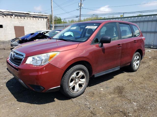 JF2SJAAC0EH467840 - 2014 SUBARU FORESTER 2.5I RED photo 1