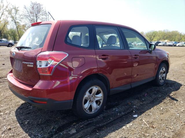 JF2SJAAC0EH467840 - 2014 SUBARU FORESTER 2.5I RED photo 3