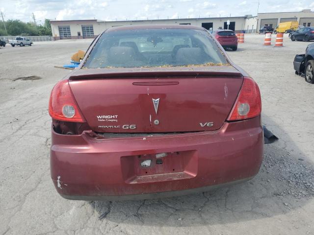 1G2ZG57NX84117885 - 2008 PONTIAC G6 BASE MAROON photo 6