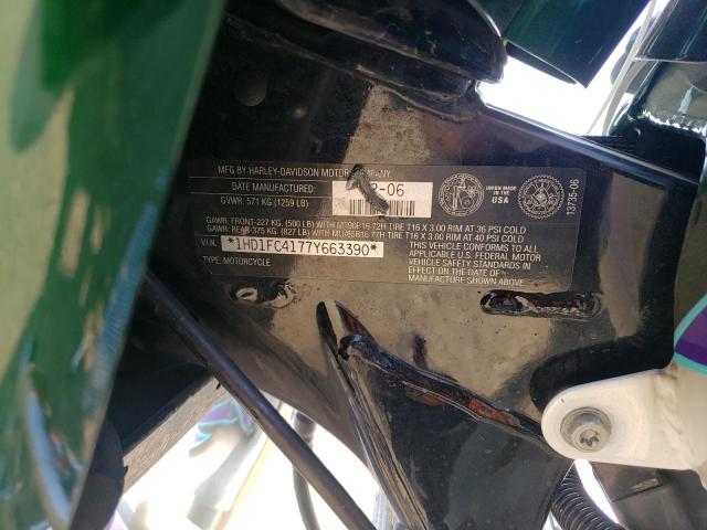 1HD1FC4177Y663390 - 2007 HARLEY-DAVIDSON FLHTCUI 绿色 照片 10
