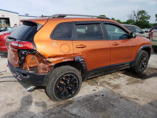 1C4PJMBS6FW604451 - 2015 JEEP CHEROKEE TRAILHAWK ნარინჯისფერი ფოტო 3