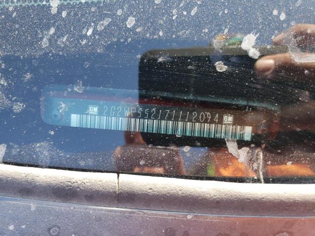 2G2WP552171112094 - 2007 PONTIAC GRAND PRIX 红色 照片 12