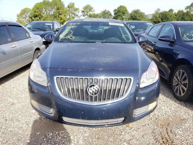 W04GR5EC7B1096303 - 2011 BUICK REGAL CXL BLUE photo 10