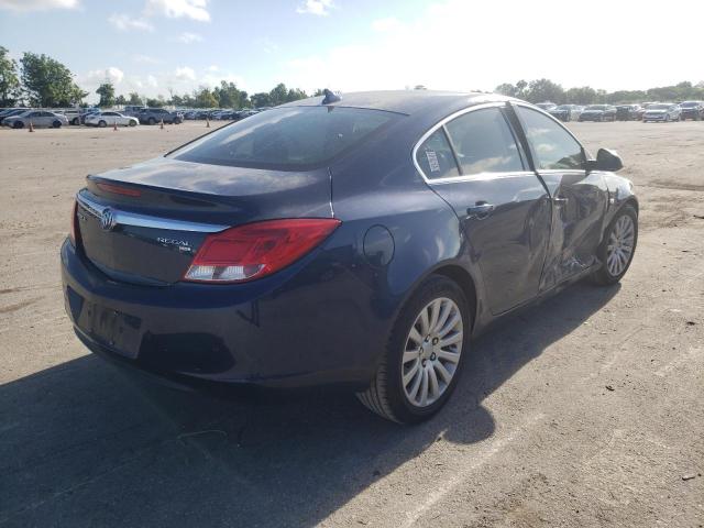 W04GR5EC7B1096303 - 2011 BUICK REGAL CXL BLUE photo 4