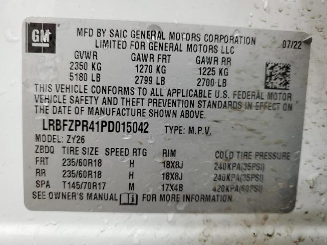 LRBFZPR41PD015042 - 2023 BUICK ENVISION ESSENCE Ağ foto 12