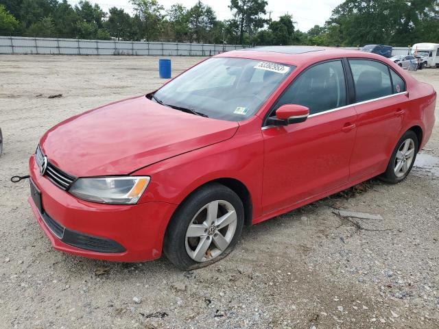 3VW3L7AJ9EM368523 - 2014 VOLKSWAGEN JETTA TDI RED photo 1