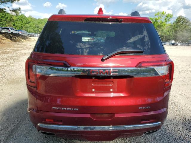 1GKKNXLS9NZ148834 - 2022 GMC ACADIA DENALI RED photo 6