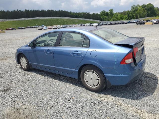 JHMFA36209S005264 - 2009 HONDA CIVIC HYBRID BLUE photo 2