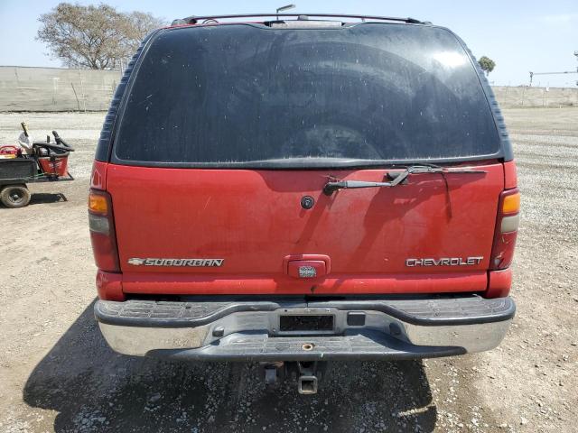 3GNEC16T52G350427 - 2002 CHEVROLET SUBURBAN C1500 RED photo 6