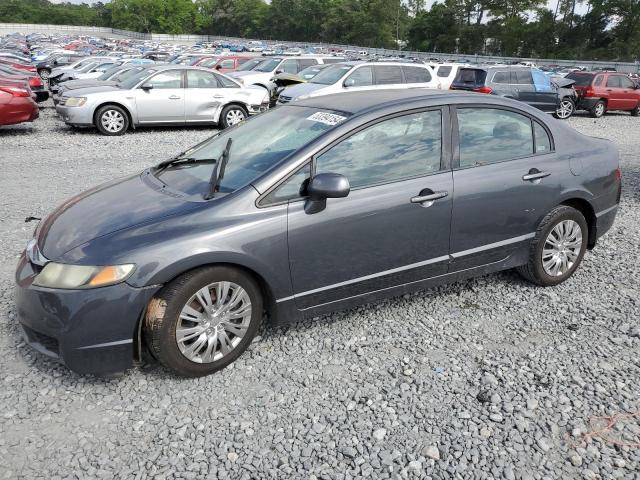 2HGFA16549H366344 - 2009 HONDA CIVIC LX GRAY photo 1