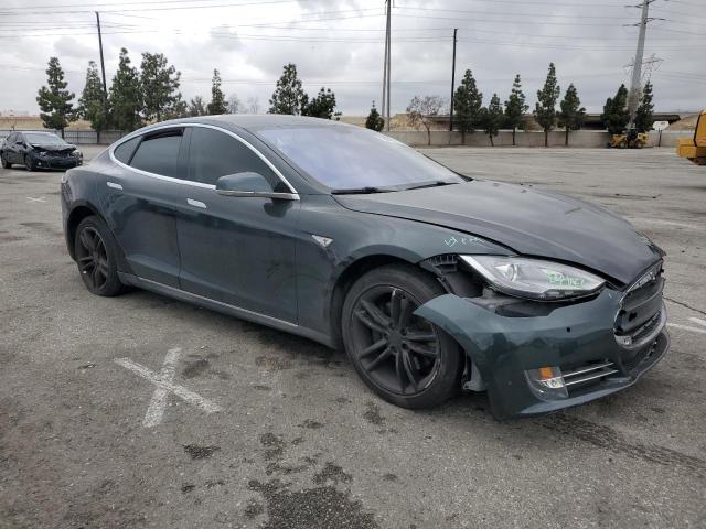 5YJSA1AC1DFP11203 - 2013 TESLA MODEL S GREEN photo 4