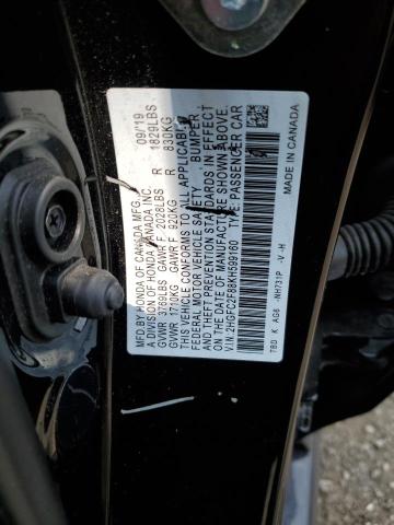 2HGFC2F88KH599160 - 2019 HONDA CIVIC SPORT 黑色 照片 12