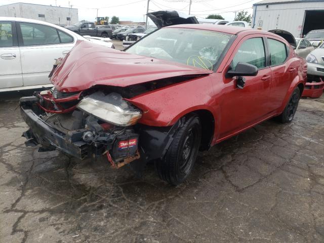 1B3CC4FB9AN215886 - 2010 DODGE AVENGER SXT RED photo 2