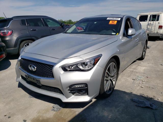 JN1EV7AR4GM342103 - 2016 INFINITI Q50 PREMIUM SILVER photo 1