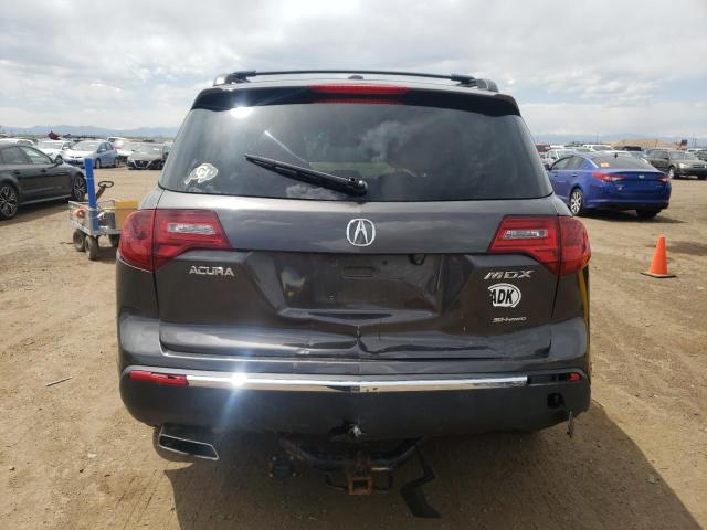 2HNYD2H67BH501665 - 2011 ACURA MDX TECHNOLOGY CHARCOAL photo 6