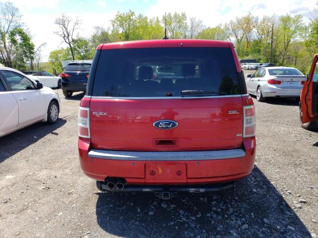 2FMHK6CCXABA70753 - 2010 FORD FLEX SEL RED photo 6