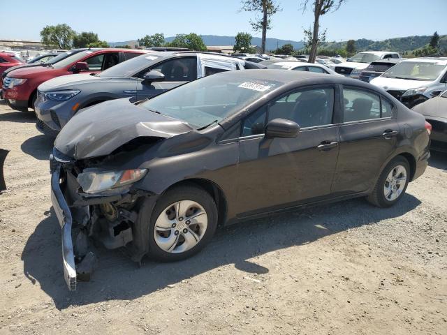 2HGFB2F53EH536397 - 2014 HONDA CIVIC LX CHARCOAL photo 1