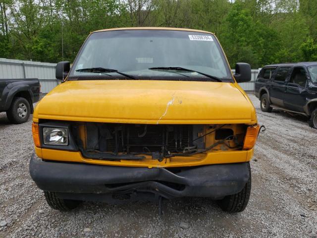 1FTNE24L25HA70454 - 2005 FORD ECONOLINE E250 VAN YELLOW photo 5