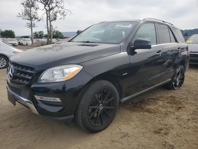 4JGDA5HB0CA035293 - 2012 MERCEDES-BENZ ML 350 4MATIC BLACK photo 1