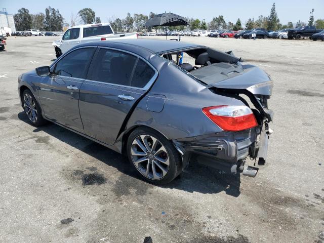 1HGCR2F58DA273447 - 2013 HONDA ACCORD SPORT GRAY photo 2