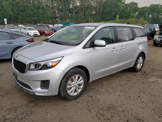 KNDMA5C19H6284110 - 2017 KIA SEDONA L SILVER photo 1