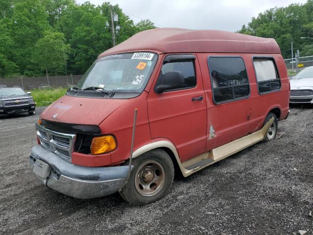 2B6HB11Y72K135943 - 2002 DODGE RAM VAN B1500 RED photo 1