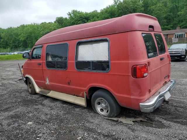 2B6HB11Y72K135943 - 2002 DODGE RAM VAN B1500 RED photo 2