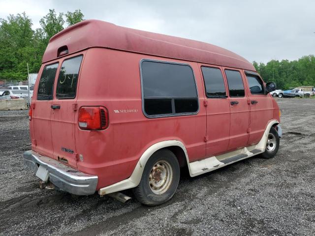 2B6HB11Y72K135943 - 2002 DODGE RAM VAN B1500 RED photo 3