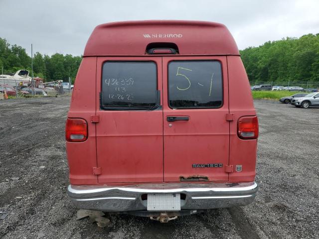 2B6HB11Y72K135943 - 2002 DODGE RAM VAN B1500 RED photo 6