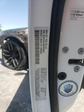 2C3CDZFJ3NH233027 - 2022 DODGE CHALLENGER R/T SCAT PACK WHITE photo 12