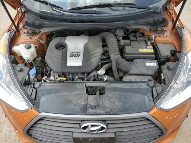 KMHTC6AE1GU292936 - 2016 HYUNDAI VELOSTER TURBO ORANGE photo 11